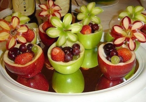 Красивая фруктовая нарезка: как оформить карвинг из свежих фруктов в виде фруктовой тарелки